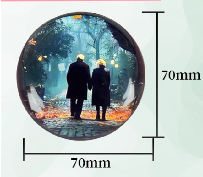 2-NEW! Mini Lettore Multimediale di foto e video Tascabile con Schermo Rotondo da 2.1"