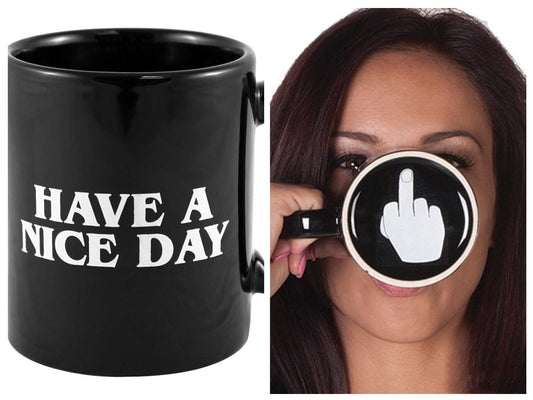 Art 4 - Mug "Have a Nice Day" – Tazza ironica da colazione in ceramica